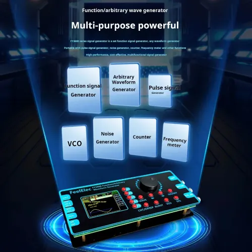 FY3600 Signal Generator 20MHz DDS Arbitrary Waveform High Frequency Counter Pulse Generator with 0-20Vpp Amplitude and 2.4 Inch High Resolution Display Screen