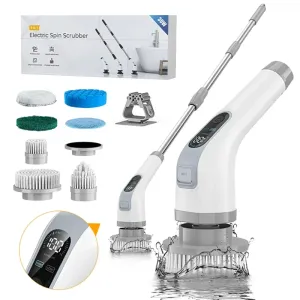Cordless Electric Cleaning Brush Cordless Handheld Shower Washer Rotating Cleaner Multi-function Cleaner IP67 Waterproof