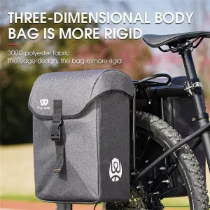 WESBIKING 35L Bicycle Pannier Bag Waterproof 300Polyester Sturdy Double Side Bike Bag Anti-Scratch Night Reflective Bike Rear Bag for MTB