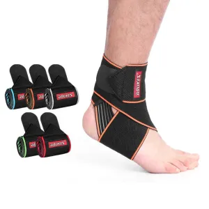 AOLIKE1PCAnkle Support Adjustable Ankle Brace Breathable Nylon Material Super Elastic and Comfortable Suitable for Sports