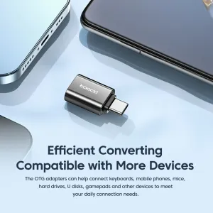 Toocki USB-C to Micro/USB-A to USB-C/USB-C to USB-A Adapter Converter for Xiaomi for Samsung Huawei OTG Connector
