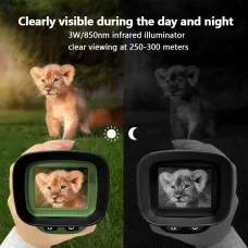 40MP 2.5K Infrared Telescope Monocular 984ft Night-Vision Distance Photo Video Record 6X Optical Magnification 8X Digital Zoom