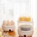 350W Electric Egg Cooker 7 Eggs Capacity 360 Steaming Multifunctional Food-grade Material Quick Heating for Breakfast