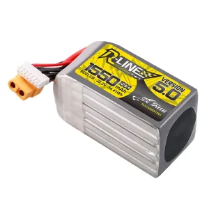 TATTU R-LINE V5.0 22.2V 1550mAh 150C 6S1P LiPo Battery XT60 Plug for RC Drone