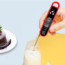 Foldable Digital Food Thermometer Grill Meat Kitchen Thermometer Baking Milk Water Thermometer Magnetic Kitchen Temperature Gauge
