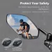 WESBIKING 1pcs Bicycle Left Rear View Mirror Anti-glare HRear View Mirror Cycling Adjustable Bike Mirror for E-bike Scooter Motorcycle