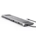 13 in 1 USB C Docking Station Network Hub with VGA PD 3.0 USB-C RJ45 10/100Mbps Laptop Stand for MacBook iPad Surface pro