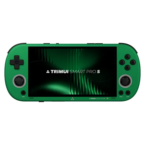 256G TRIMUI Smart Pro S Handheld Game Console Built-in 17000+ Games 4.96-inch IPS Screen Octa-core Support WiFi6 & BT5.4 Retro Game Player with RGB Light TMR Dual Hall Joysticks 5000mAh Battery Open Source Linux System Gamer Console