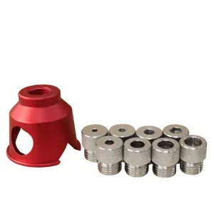 JIGHOLE 3-10mm Doweling Jig Drill Guide 90 Degree Straight Hole Positioner with 8 Steel Bushings Accurate Woodworking Tool