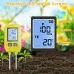 4in1 Soil Tester N/P/K Tester Digital LCD creen  -10 to 80 Temperature Meter High Accuracy Stainless Steel Probe for Gardens Lawns Greenhouses
