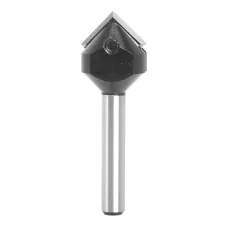 Insert Style Carbide Spoilboard V groove90 Single Flute Ruter Bit End Mills Woodworking Milling Cuttters Shank 1/4
