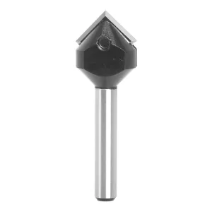 Insert Style Carbide Spoilboard V groove90 Single Flute Ruter Bit End Mills Woodworking Milling Cuttters Shank 1/4