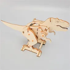 Wooden Jigsaw Puzzle Tyrannosaurus Model Assembly Kit DIY Children's Science Experiment Education Puzzle Toy Student Technology Small Production