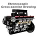 TOYAN FS-V800 AC 1/10 V8 Four-Stroke Water Cooling 28cc Nitro Engine DIY Assembly Kit Build Your Own V8 Engine That it Works Physics Experiment Science Education Toys