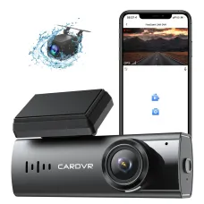 3 Lens Car Driving Recorder Dash Cam 1080p HD Night Vision 2.0 Inch Hidden Three-Record Car Camera with 64G Memory Card