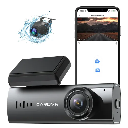3 Lens Car Driving Recorder Dash Cam 1080p HD Night Vision 2.0 Inch Hidden Three-Record Car Camera with 64G Memory Card