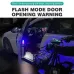 LED Car Door Welcome Light Multicolor Flash Cordlessd Atmosphere Warning Light Anti-collision Rear-end Light