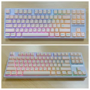 Yogurt 145 Keys Keycap Set Cherry Profile PBT Sublimation Suitable for 61/68/75/84/87/89/96/98/100/104/108 Keyboards
