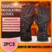 5-Finger Winter Motorcycle Gloves 3 Gears Temperature Adjustment Full Palm Leather Touchscreen Heating with 5000mAh Battery