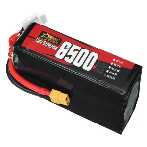 ZOP Power 6S 22.2V 6500mAh 30C 144.3Wh LiPo Battery XT60 Plug for RC Drone FPV Racing