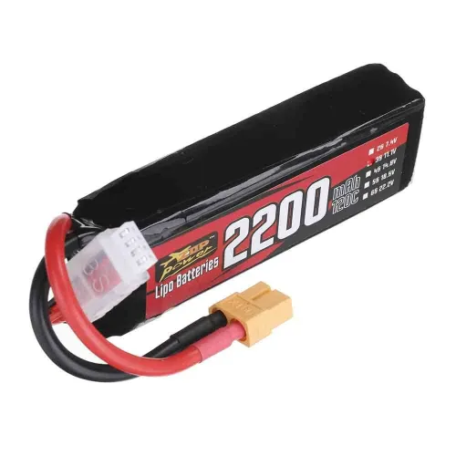 ZOP Power 11.1V 2200mAh 120C 3S LiPo Battery XT60 Plug with Adaper for RC Drone