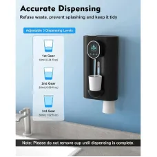 Smart Induction Mouthwash Machine 1200mAh Bathroom Mouthwash Dispenser 18.26oz (540Ml) Automatic Touchless Mouthwash Dispenser with Magnetic Cups Dropshipping