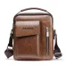 WEIXIER Men's Crossbody Bag PU Leather Hand Bag for Men Messenger Bags Waterproof Backpacks Business Casual Single Shoulder Bag
