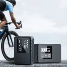 NEWO BL01 Universal MiniBike Tire Air Pump 120PSASmart Auto-stop Dual Digital Air Pressure Display 1000mAh Battery LEEmergency Flashlight Type-108g Portable Inflator For Electric Bikes Motorcycle Bicycle Balls