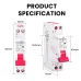 Tongou 16A/40A RCBO Residual Current Circuit Breaker 1P+N Type-B/C Curve 30mA Leakage Overload Protection Short Circuit Protection