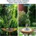 Solar Powered Mini Garden Pond Fountain Pump with 1.5W 7V Solar Panel High Lift 110cm Max Flow Rate 190L/H 6 Adjustable Spray Heads Ideal for Bird Baths and Outdoor Decorations