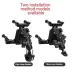 XANE360 Rotation Adjustment 4.7''-7.0'' Shockproof Bicycle Phone Holder for Motorcycle Bike Handlebar Rearview Mirror Mount