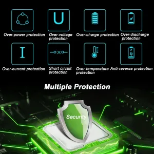 JSDSOLAR 14.8V 10Ah Sea Fishing Electric Reel Rechargeable Li-ion Battery with Power Adapter Fishing Reel Battery for Daiwa Shiman0