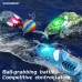 JJRC S21 RTR 2.4G Mini RC Boat Stunt Roll Marine Animal Series Speedboat 360 Rotation LED Lights Vehicles Models Waterproof Toys
