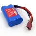 Wltoys 7.4V 1500mAh 15C 2S Li-ion Battery T Plug for 12428 12423 A939 Rc Car Parts