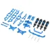 Upgraded Metal Parts Arm Steering Cup Shock Absorber Bracket Body Pillar Shock Absorber Kit Set for MJX 14211 1/14 RC Car Vehicle Models Accessories