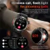 LIGE 1.46inch HD Screen Massive Battery Compass bluetooth Call Heart Rate Blood Pressure Monitor SOS Emergency Call Sleep Monitoring Multi-sport Modes Music Playback 10M Waterproof Smart Watch with Flashlight