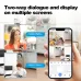 4MP 5G Dual Band Dual Lens WIFI Wireless Security Camera PTZ Panoramic View Color Night Vision AI Human Detection Eseecloud APP 2 Way Audio Indoor IP Camera
