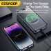 ESSAGER KR-W002 Magnetic Wireless Power Bank 15W 5000mAh External Battery Power Supply with 1 Input & 2 Outputs Fast Charging for iPhone 16 16 Pro 15 14 13 Pro Max for Xiaomi 15 Ultra for Samsung Galaxy S25 Ultra