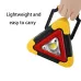 Solar Emergency Triangle Warning Light Safety Emergency Car Warning Frame Traffic Warning Sign Car Tripod Solar Reflective Triangle Emergency Light Warning
