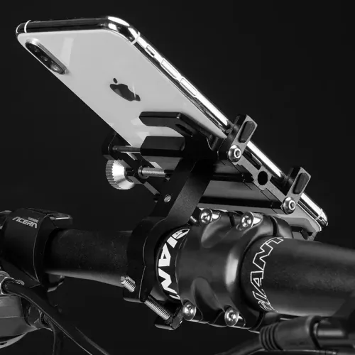 ROCKBROBike Holder Aluminum Alloy 360 Rotation Bracket Five Claws Stability Shockproof Easy installation Bike Phone Holder