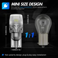 NOVSIGHT SL9 Series T10 DC9V-18V 400LM Car Signal Light Turn Signal Brake Light Reversing Light 2835 SMD Chips