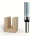 1/2 Inch 12mm Shank 3 Flutes Straight Cut Router Bit with Bearing Straight Grooving Bit Pattern Flush Trim Bit Woodworking Milling Cutter Tool