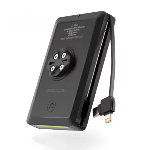 2 in 1 ROCKBRO10000mAh Battery Bike Headlight Type-IP64 Waterproof 4 Light Modes Power Bank Phone Front Light for Night Cycling Camping