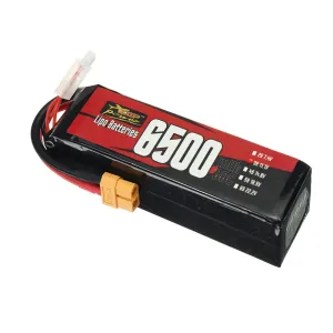 ZOP Power 3S 11.1V 6500mAh 30C 72.15Wh LiPo Battery XT60 Plug for RC Car