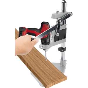 Multifunctional Electric Drill Stand Adjustable Height Clamp Base Frame Precision Drill Holder DIY Tool Press for Woodworking Metalworking Crafting