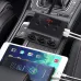 120W 3Socket Car Charger Adapter 4USB Car 12V/24V Car Socket Splitter with Voltage Monitor Display Independent Switch
