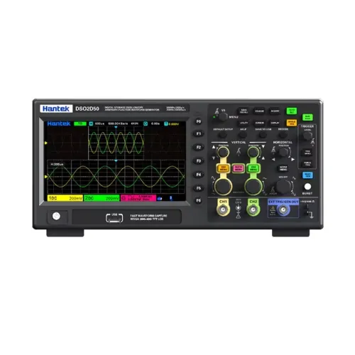 Hantek DSO2C20 DSO2C50 Digital Oscilloscope 2 Channel 500MHz Bandwidth 2GSa/s Sampling Builtin Waveform Generator Serial Protocol Decoding Advanced Measurement Functions FFT Display USB Connectivity