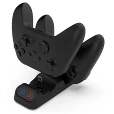 Dual Controller Charging Station Compatible for PS5 Xbox Series S X Switch Pro with LED Display Fast Charging Feature