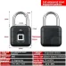 Intelligent Fingerprint Padlock Outdoor Waterproof Rust Proof Zinc Alloy 20 Fingerprints Capacity Type-C Fast Charging IP55 Security Lock