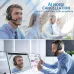 Awatrue EH11 2.4G Wireless Headset bluetooth Headphone with Charging Base AI Call Noise Cancelling 50mm Drive Unit 30H Play Time Comfortable Design On-ear Headphones with External Microphone